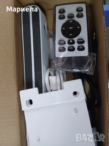Преносим плейър с високоговорители, FM радио, USB, AUX вход, дистанционно, снимка 8 - Аудиосистеми - 53858214
