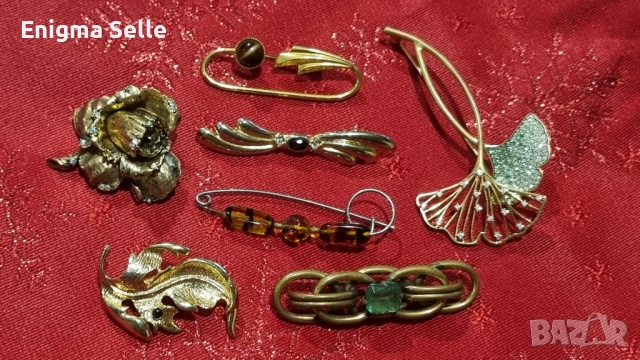 Лот от брошки , снимка 2 - Антикварни и старинни предмети - 52528455