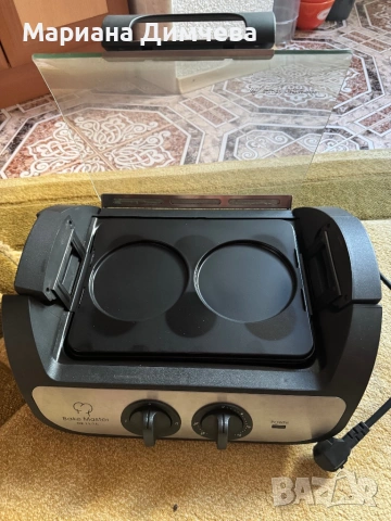 ЧИСТО НОВ Електрически грил 3 в 1 Bake Master De Luxe, снимка 2 - Скари - 53459520