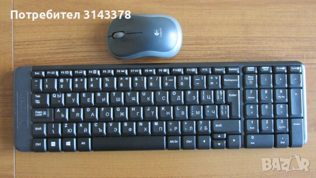 Безжични Logitech клавиатура и мишка