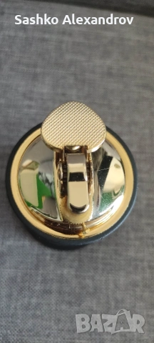 Ретро настолна запалка с позлатен механизъм и маркировка К , снимка 9 - Запалки - 54240087