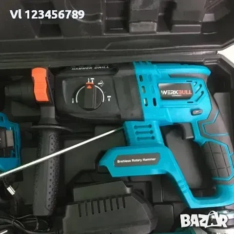 4в1 Перфоратор Винтоверт Ъглошлайф Гайковерт Акумулаторен 36V 8,0AH, снимка 4 - Други инструменти - 53843550