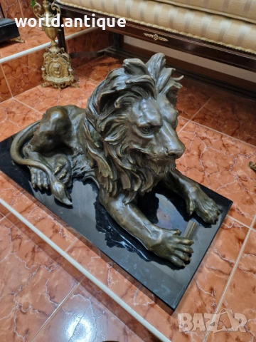 Уникална голяма антикварна бронзова френска фигура пластика статуетка , снимка 8 - Антикварни и старинни предмети - 53098144