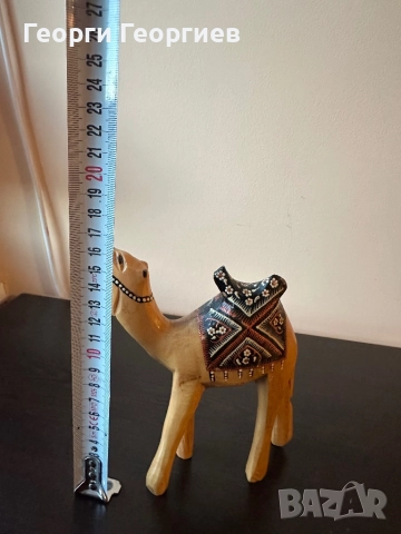 Дървена фигурка камила от Тунис , снимка 4 - Статуетки - 52405077