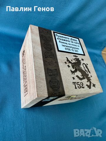 Дървена колекционерска кутия за пури Drew Estate Liga Privada T52 Robusto 5 x 54, снимка 3 - Други ценни предмети - 45945855