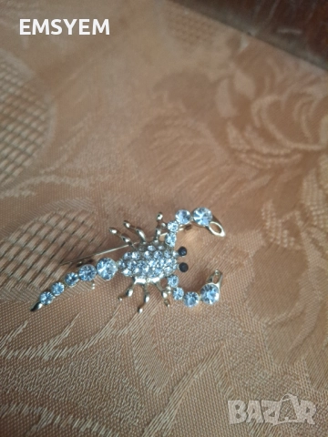 Брошка Скорпион , снимка 2 - Други - 51553035