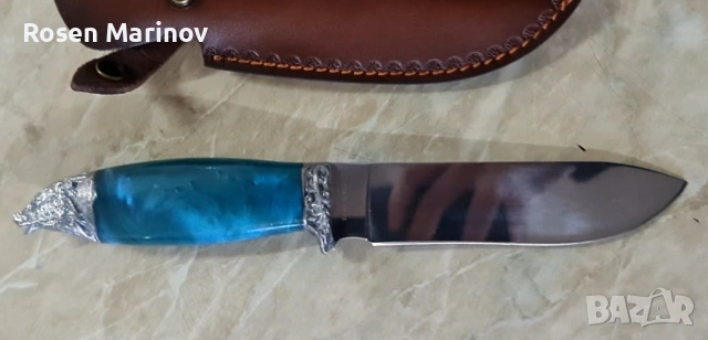 Ръчно изработен нож от стомана 65×13 инструментална скалпелна стомана руска ножът е закален на 56 / , снимка 3 - Ножове - 53174561