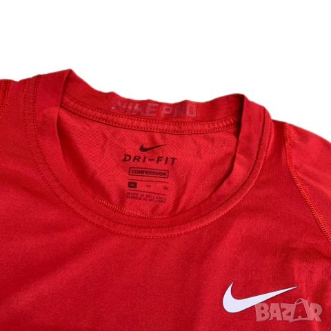 Оригинална мъжка спортна тениска Nike Pro | L размер, снимка 4 - Тениски - 45912313