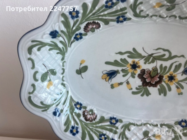 Фруктиера порцелан Nancy, снимка 4 - Антикварни и старинни предмети - 54005678