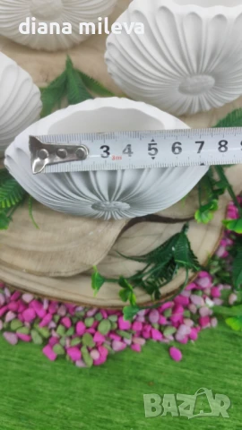 Вазички Маргаритки от гипсокерамика!!, снимка 3 - Декорация за дома - 51158796