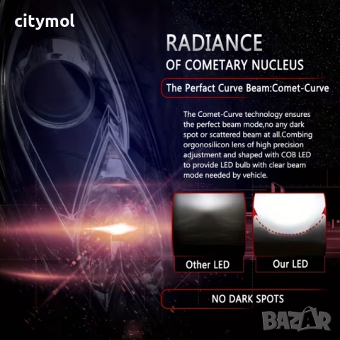 Комплект 2 бр. авто лампи/крушки H4 LED, 150W, 6000K, с вентилатори, снимка 5 - Аксесоари и консумативи - 52625959