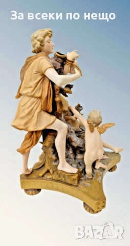 Ernst Wahliss Austria  Circa 1890 “ Любовни игри “ Код P2063, снимка 8 - Колекции - 53997646