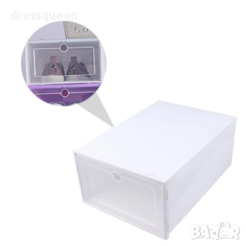 4948 Модулна кутия за съхранение на обувки -Устойчива полипропиленова кутия , снимка 8 - Други стоки за дома - 53929236