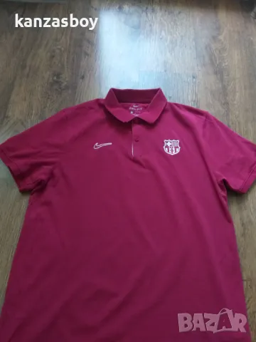 Nike The FC Barcelona Men s Slim Fit Polo - страхотна мъжка тениска КАТО НОВА L, снимка 5 - Тениски - 47368257