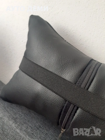 ТОП ЦЕНА за 2 броя-11€ изцяло кожени възглавнички с надпис Порше Porsche , снимка 4 - Аксесоари и консумативи - 49529570