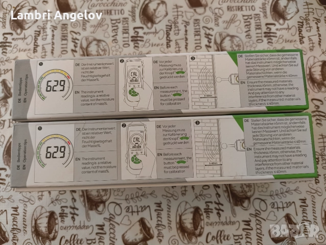 Професионален уред за измерване на влага,2 броя, снимка 2 - Измервателни инструменти - 52844564