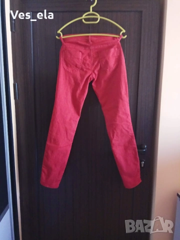 червени дънки Benetton , снимка 2 - Дънки - 53931346