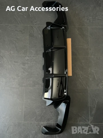 Заден дифузьор черен гланц тип M Performance БМВ Ф10/11 BMW F10/11, снимка 3 - Аксесоари и консумативи - 51038630