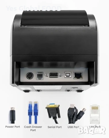 Vretti 80mm термален POS принтер USB LAN, снимка 7 - Друга електроника - 53616878