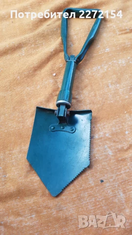 Метална сгъваема лопатка мотика с трион