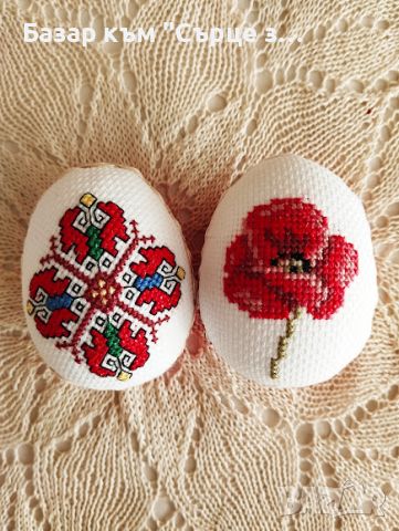 Яйца с бродерии, шевици, Великден, снимка 10 - Декорация за дома - 45088338