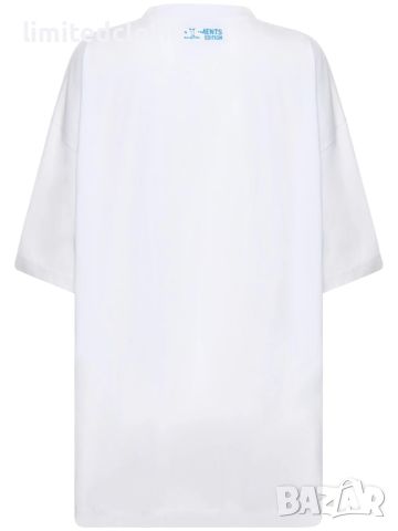 VETEMENTS White Ecstasy Logo Print Oversized Мъжка / Дамска Тениска size М (XL), снимка 9 - Тениски - 46802444