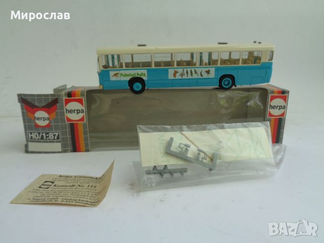 HERPA H0 1/87 MAN АВТОБУС МОДЕЛ КОЛИЧКА , снимка 1 - Колекции - 45862767