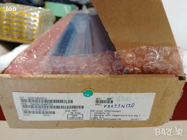 FGA25N120ANTD IGBT+Di, 1200V, 50A, 312W, TO-3P - транзистор за индукционни котлони, снимка 2 - Ремонт на друга електроника - 50279599