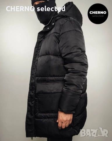 ABOUTYOU X KEVIN TRAPP дълго черно пухено яке – L • XL – Ново с етикети, снимка 5 - Якета - 52850437