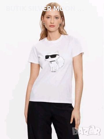 Дамски Памучни Тениски 🆒 Karl Lagerfeld 🆒Gucci🆒Ralph Lauren🆒, снимка 16 - Тениски - 45333573