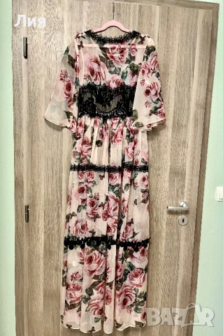 Dolce & gabbana копринена рокля S, снимка 3 - Рокли - 54020946