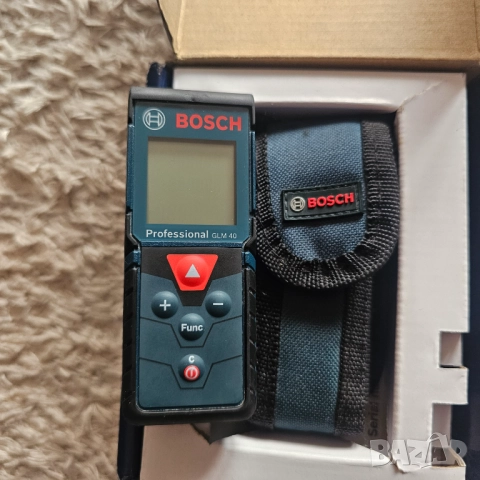 BOSCH GLM40 лазерна ролетка, снимка 2 - Измервателни инструменти - 51155303