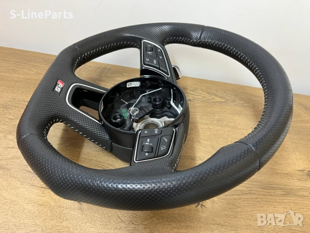 Оригинален скосен перфориран Мулти волан Audi RS4 Ауди РС4 audi, снимка 5 - Части - 51488649