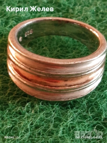 Красив сребърен пръстен висока проба сребро майсторска изработка 44192, снимка 4 - Пръстени - 52933281