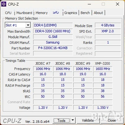Рам памет 4x4GB RIPJAWS G.SKILL DDR4-3200 Ram Pc Computer, снимка 2 - RAM памет - 53949125