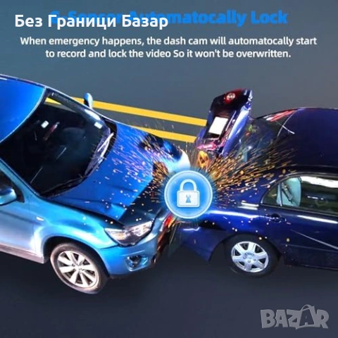 Нова 3 канална авто камера 2.5K 1080P WiFi предна задна вътрешна за кола, снимка 7 - Друга електроника - 53131929