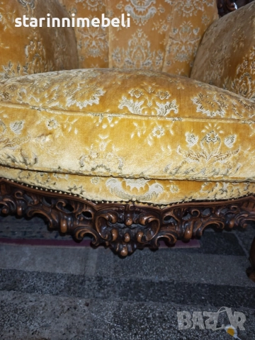 Барокова холна гарнитура , снимка 7 - Дивани и мека мебел - 52886459