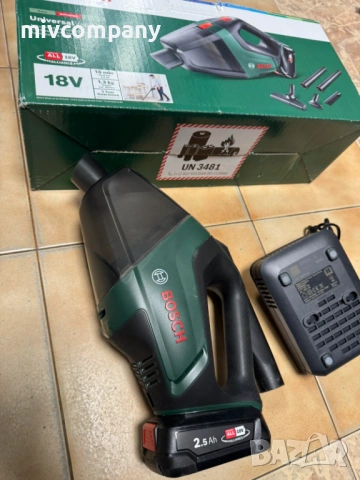 Акумулаторна прахосмукачка за сухо почистване BOSCH UniversalVac 18, снимка 2 - Прахосмукачки - 53563143