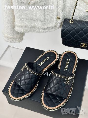 дамски чехли CHANEL-реплика, снимка 4 - Чехли - 46041513