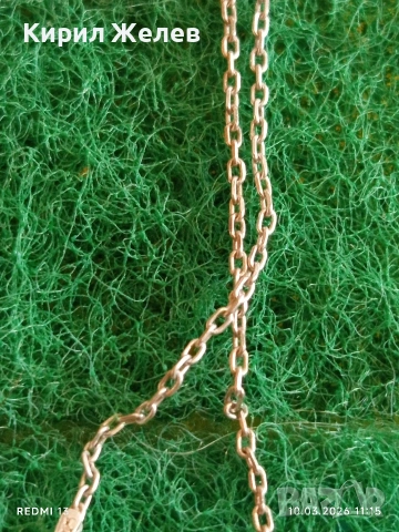 Сребърен синджир с висулка ТЕОДОРА майсторска ръчна изработка 54186, снимка 4 - Колиета, медальони, синджири - 53778754