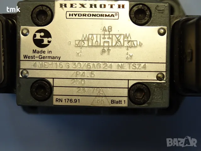 Хидравличен разпределител Rexroth 4 WEH 16 G 30/6AG 24 NETSZ4 250Bar 24VDC, снимка 2 - Резервни части за машини - 49813758