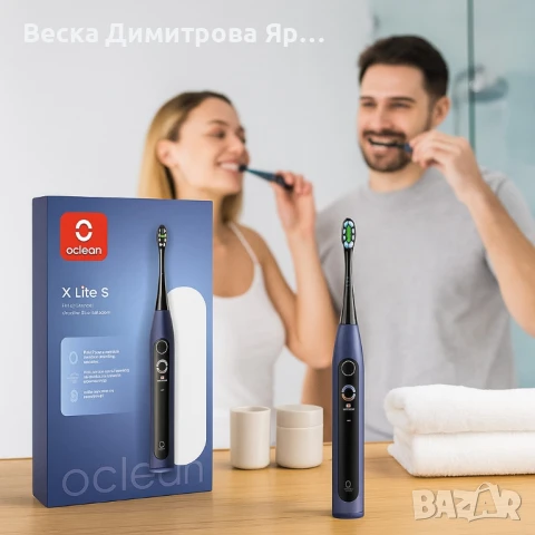 Електрическа четка за зъби Oclean X Lite 20 Set, 1бp накрайник, 5 режима, Калъф, снимка 3 - Други - 51413494
