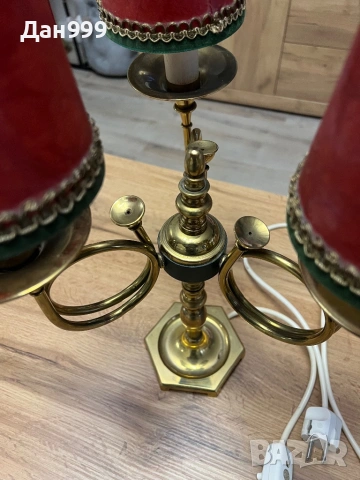 Винтидж френска настолна лампа, снимка 3 - Настолни лампи - 53682351