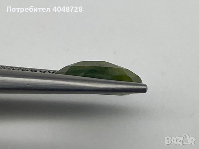 Естествен зелен сапфир 4.05ct. - Мадагаскар, снимка 4 - Други - 45603380