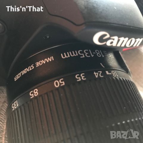 Фотоапарат Canon EOS 500 с обектив Canon EF-S 18-135mm f/3.5-5.6 IS STM, снимка 2 - Фотоапарати - 45253097