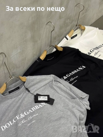 Dolce&Gabbana Мъжка Черна Тениска👕Мъжка Блуза С Къс Ръкав В Черен Цвят Код Mens P.246, снимка 2 - Тениски - 53922538