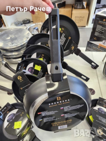 Тиган Edenberg с керамично незалепващо покритие — за здравословно готвене, снимка 10 - Уреди за готвене на пара - 53985309