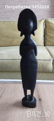 дърворезба масив за колекционери 37см , снимка 3 - Антикварни и старинни предмети - 52911801