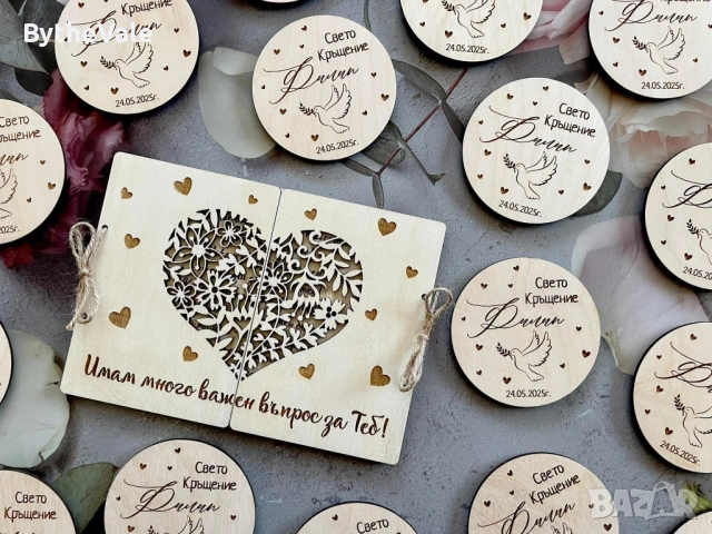 Покана за кръстници , подаръци магнити за гости на сватба кръщене, снимка 17 - Други - 53869579