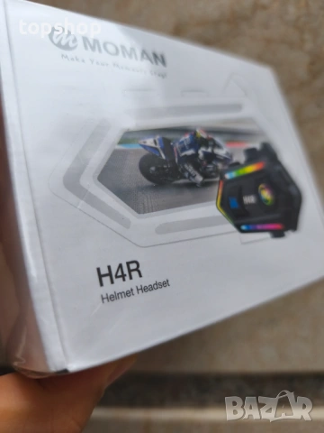 Чисто Новa запечатанa Bluetooth 5.3 Слушалкa за Мото Каска Moman H4R с RGB Светлини и 32ч Батерия..., снимка 8 - Аксесоари и консумативи - 53291424